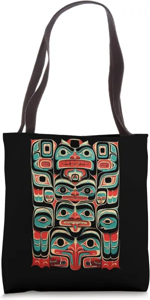 Totem Pole Indigenous People Native American Totem Tote Bag