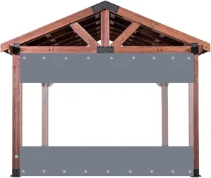 Transparent Waterproof Tarp Pergola Outdoor Curtains PVC Tent Side Panels Thickened 0.5mm, for Greenhouse, Plant Cover, Customizable (Color : Clear, Size : 1.2x2m)