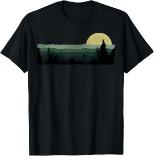 Trees Nature Mountains Adventure Outdoor Wildlife Forest T-Shirt