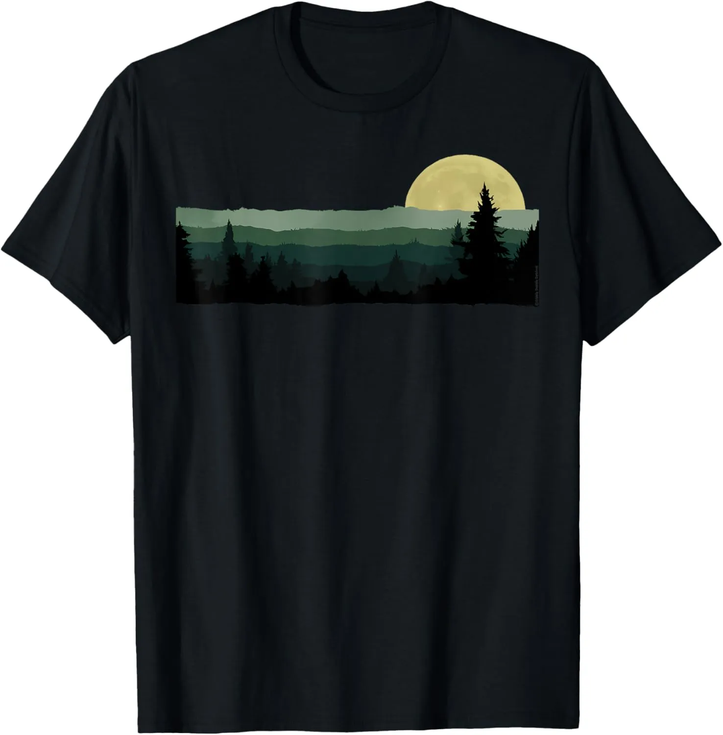 Trees Nature Mountains Adventure Outdoor Wildlife Forest T-Shirt