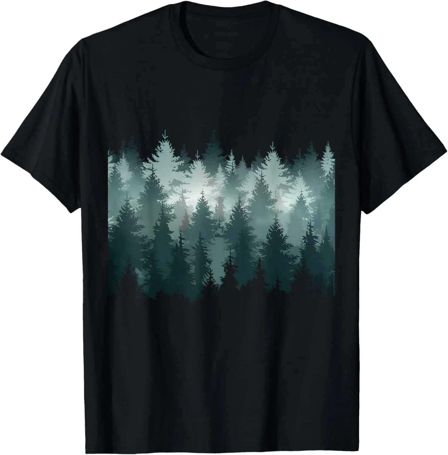 Trees Nature Mountains Adventure Outdoor Wildlife Forest T-Shirt