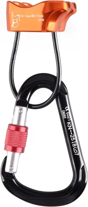 TRIWONDER ATC Belay Device V-grooved Micro Rescue Guide Belay Device for Rock Climbing Rappelling