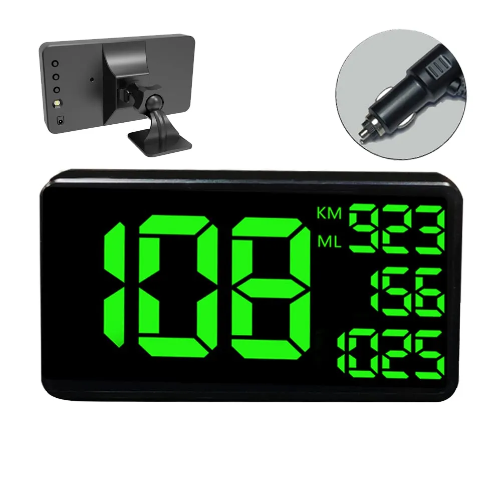 Truck GPS Speedometer 6.2 inch Extend Digital Display Vehicle Odometer Trip Meter Course Overspeed Alarm MPH/KMH