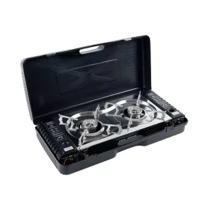 Twin Burner Butane Gas Stove HDTBS by Hot Devil
