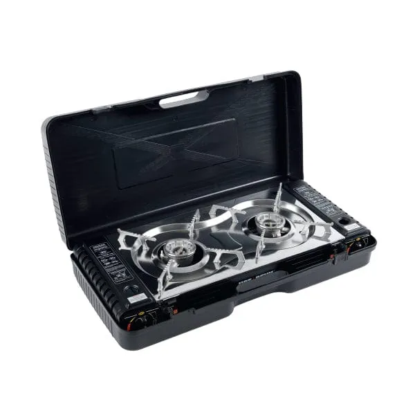 Twin Burner Butane Gas Stove HDTBS by Hot Devil
