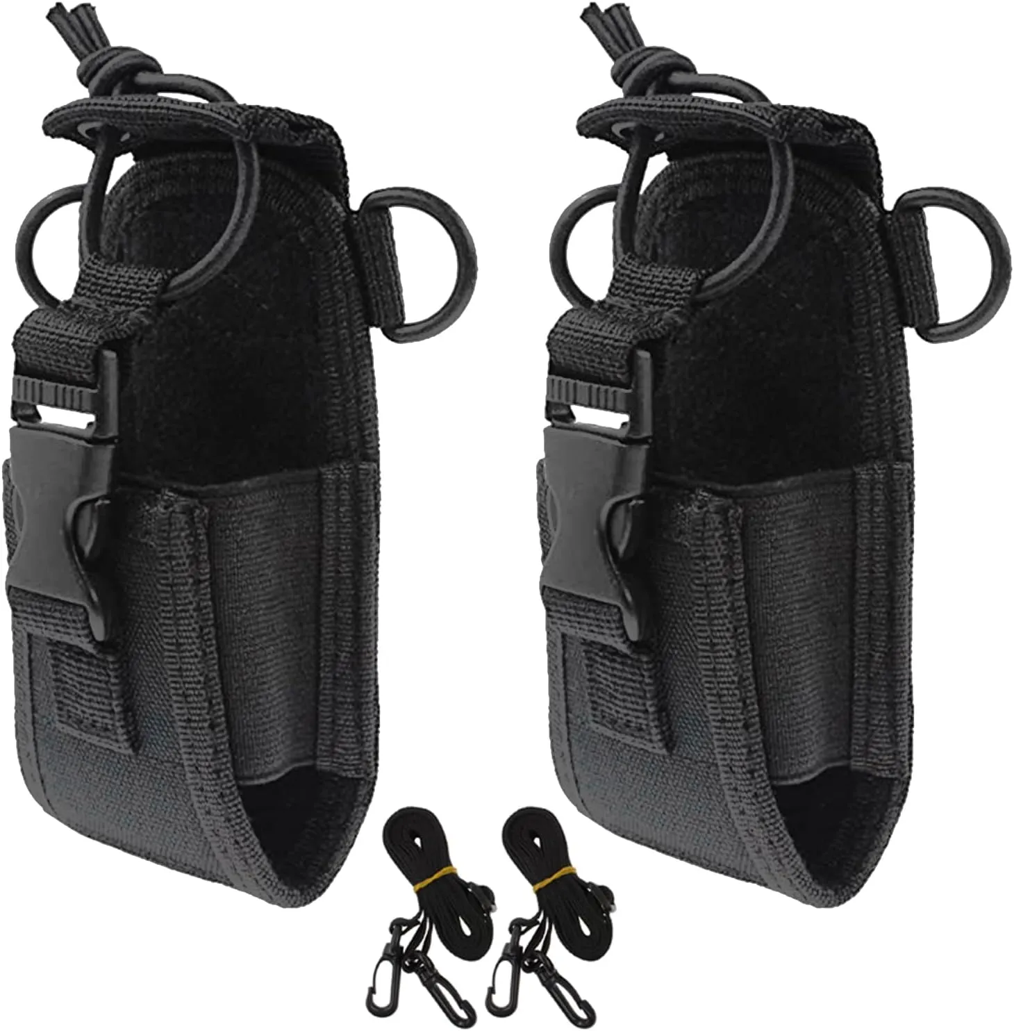 Two Way Radio Case Universal Radio Pouch Bag Holster for GPS Kenwood Yaesu Icom Motorola Baofeng UV5R UV82 TYT UV5RA HYT 888S Retevis H777 Walkie Talkie Nylon Multi-Function