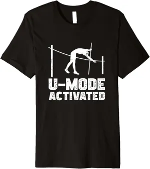 U-Mode Activated Funny Pole Jumping Premium T-Shirt