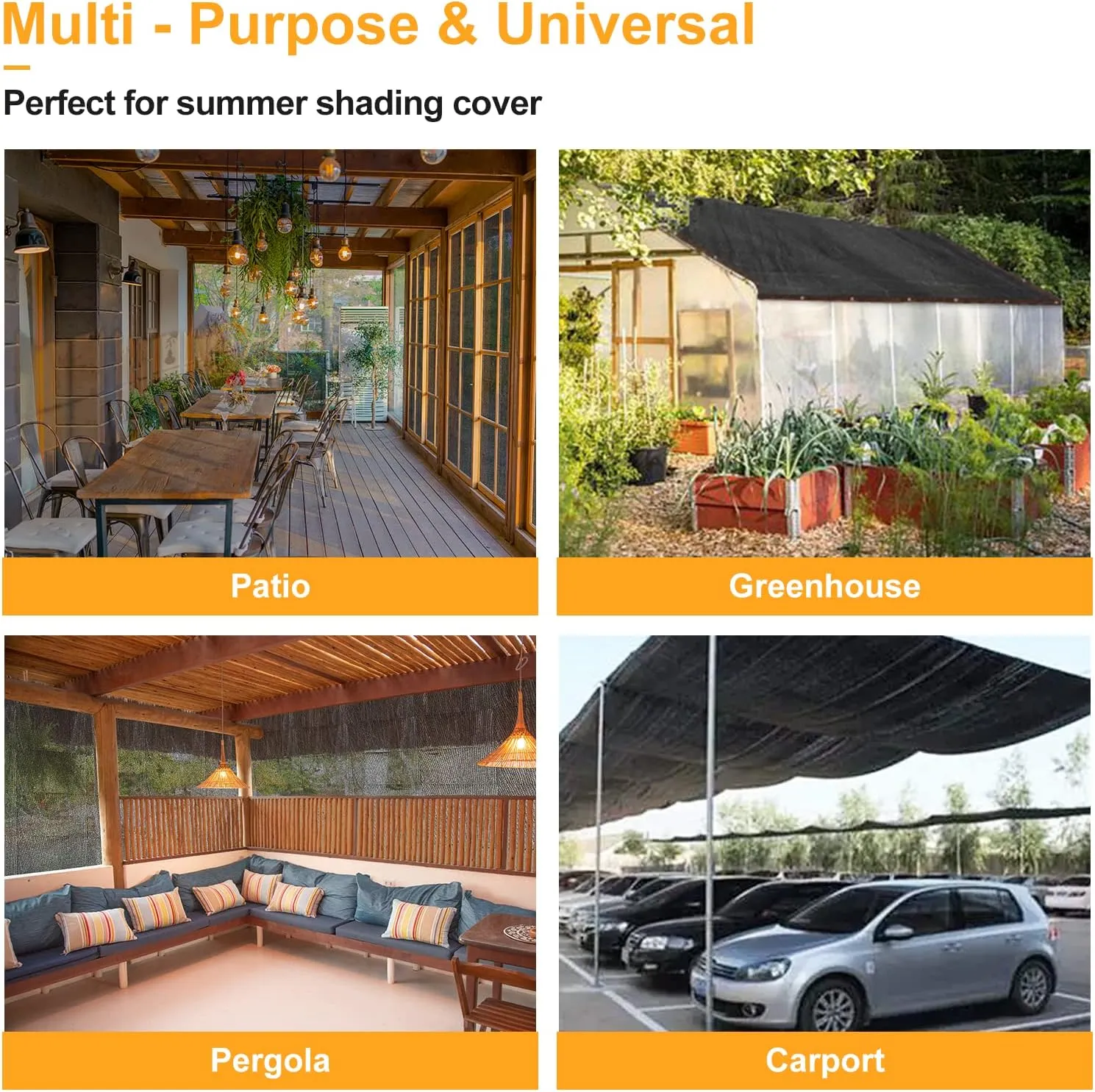 UCINNOVATE Garden 90% Shade Tarp 10x20 FT UV Resistant Sunshade Mesh Cover with Grommets, Sunscreen Net for Plant Heat Protection, Black Shade Cloth for Outdoor Pergola Patio Deck Backyard Barn Kennel