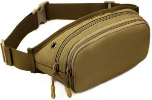 UNISTRENGH Fanny Pack Tactical Military Waist Pack Bag Waterproof Hip Belt Pouch for Outdoor Hunting Camping Trekking Climbing Bumbag
