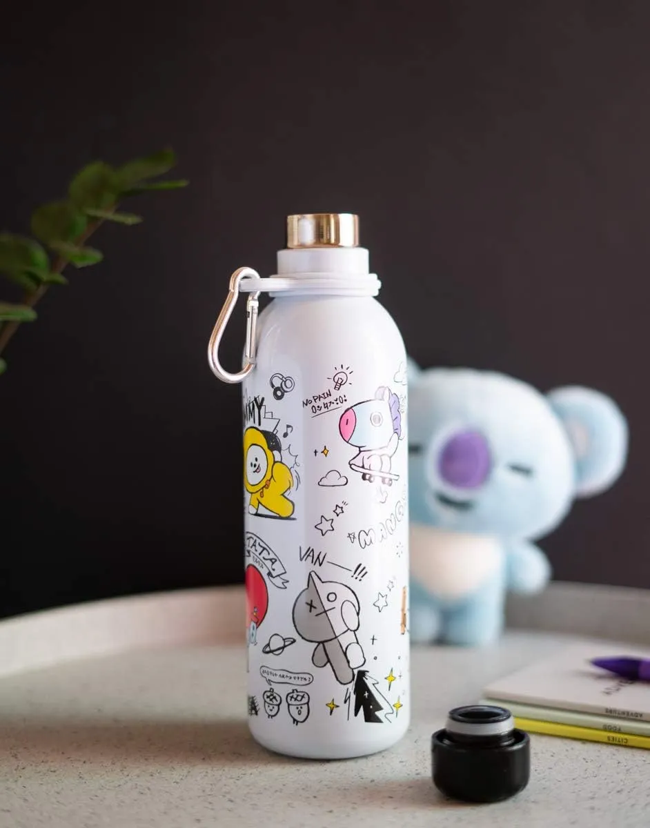 VIFAH Official Kawaii Bottle 500ml Merchandise / 17OZ, Stainless Steel, Double Wall Insulated - Kawaii Stuff
