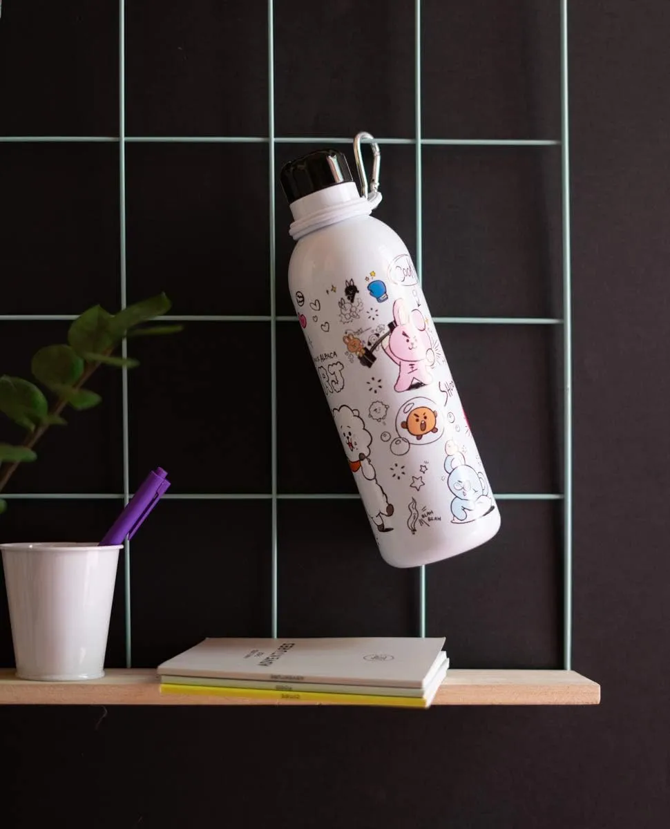 VIFAH Official Kawaii Bottle 500ml Merchandise / 17OZ, Stainless Steel, Double Wall Insulated - Kawaii Stuff