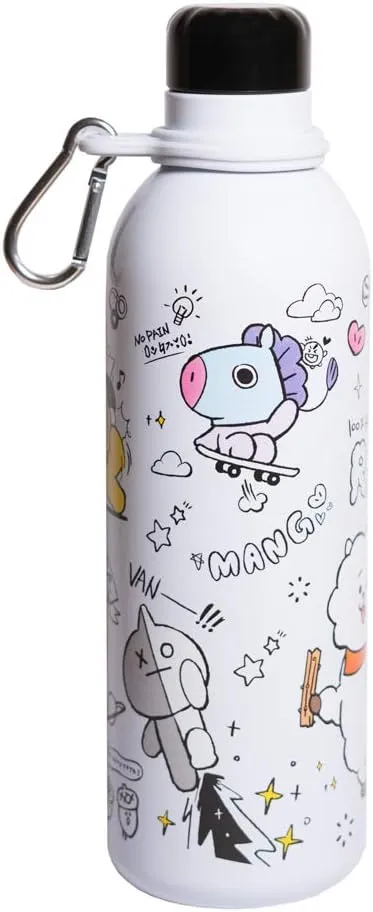 VIFAH Official Kawaii Bottle 500ml Merchandise / 17OZ, Stainless Steel, Double Wall Insulated - Kawaii Stuff