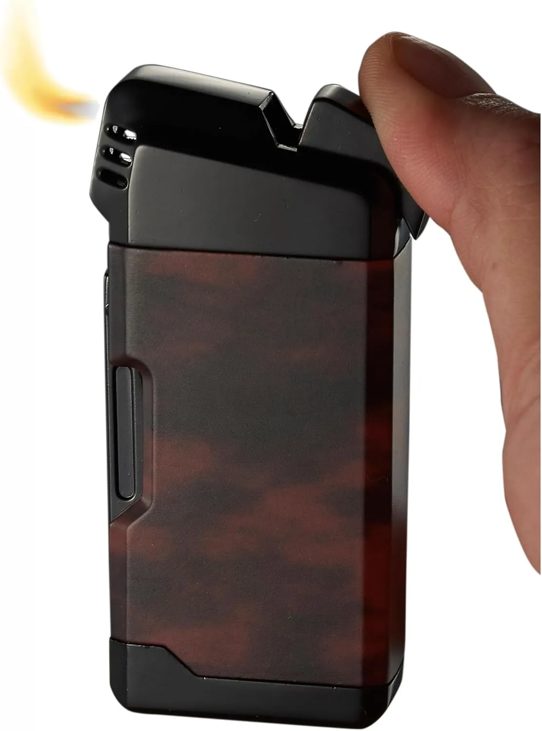 Visol Epirus Soft Flame Refillable Gas Lighter, Built-in Pipe Tools, Windproof Adjustable Flame Lighter (Shipped Without Butane)