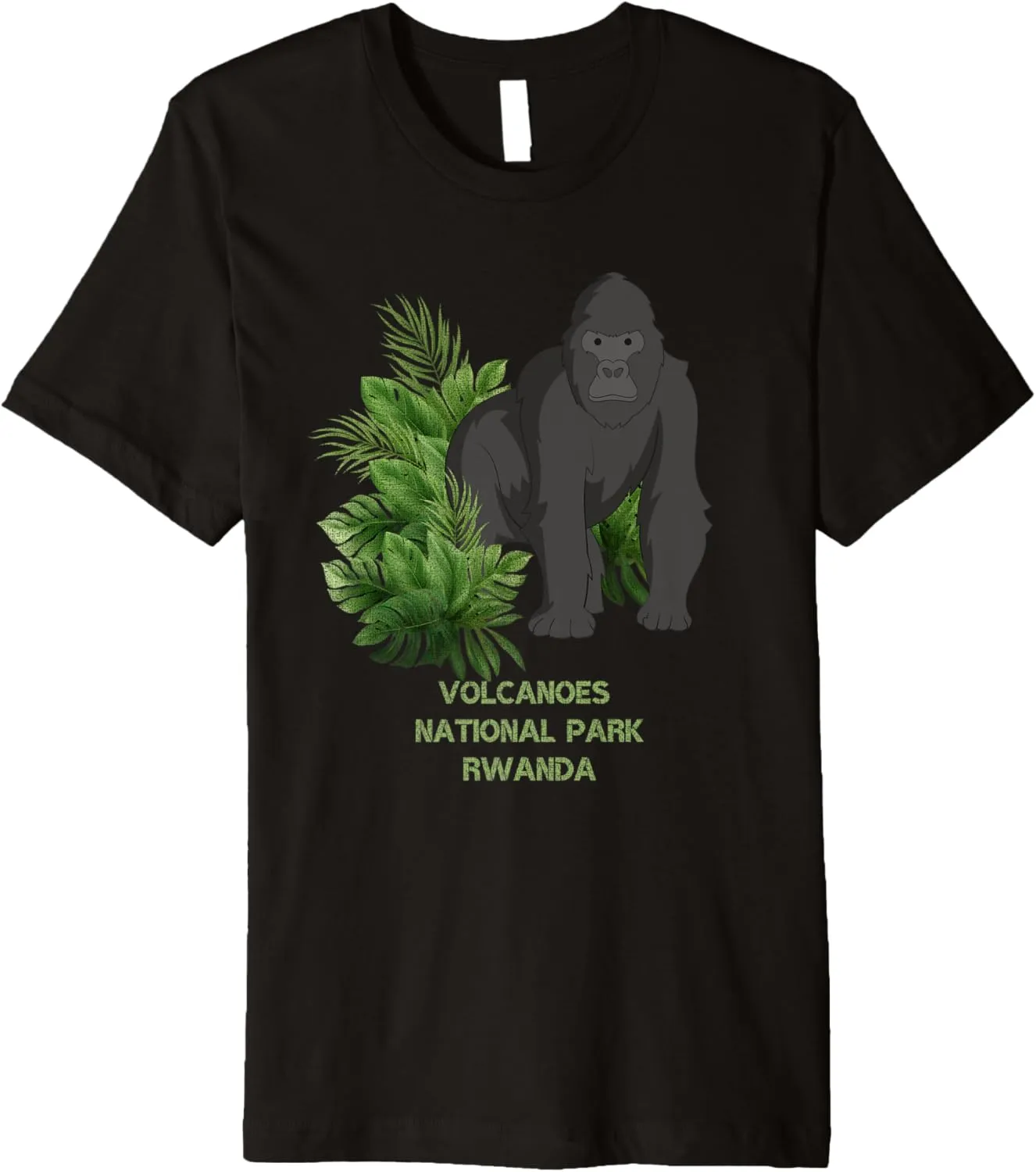 Volcanoes National Park Gorilla Trekking Rwanda Premium T-Shirt