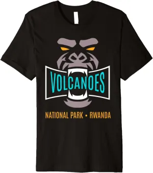 Volcanoes National Park Rwanda Gorilla Trekking Premium T-Shirt