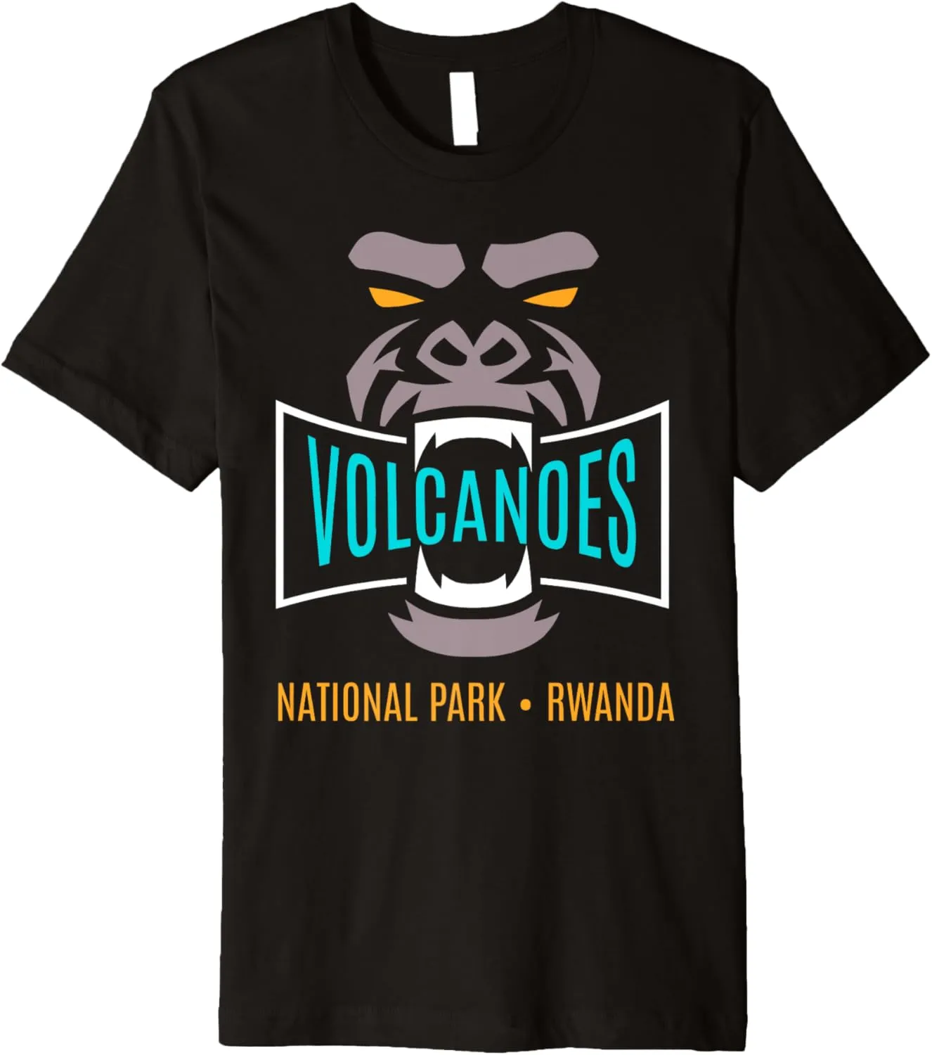 Volcanoes National Park Rwanda Gorilla Trekking Premium T-Shirt