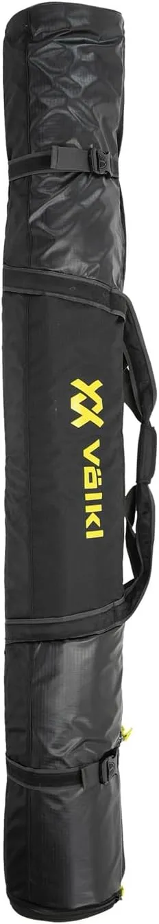 Volkl Durable Reliable Protective 190 cm Single Ski Bag Expandable with Padded Protection, PVC Lining & Exterior Cinch Straps
