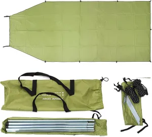 Waterproof Car Camping Tarp Sun Shelter, Tarp Canopy for Camping, Portable Auto Canopy Camper Trailer for Camping Outdoor SUV Beach