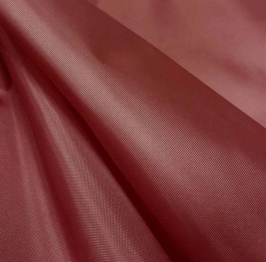 Waterproof Polyester Fabric - Outdoor Kite Material - Lightweight - Tear Resistant - 59 Inches Wide by The Yard - for Cushion Covers, Tent, Flags, Bags, Tarp Cover - Maroon 5 Yards