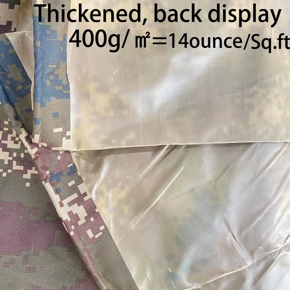 Waterproof Tarp CamouflageThickening Multi-Size Sun Shade Sail Customized Tarpaulin Sunrays Block Awning for Patio Canopy Rain Cover Canvas Sunshade Camp Outdoor Gardens Canopy (4.6ft*6.2ft)