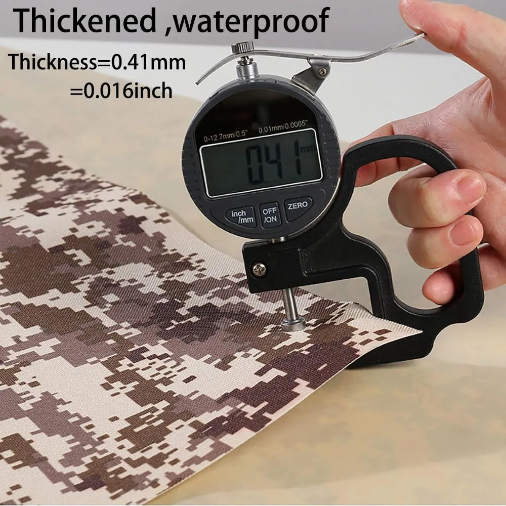 Waterproof Tarp CamouflageThickening Multi-Size Sun Shade Sail Customized Tarpaulin Sunrays Block Awning for Patio Canopy Rain Cover Canvas Sunshade Camp Outdoor Gardens Canopy (4.6ft*6.2ft)