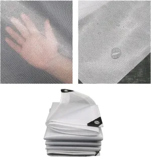 Waterproof Tarp Tarp for Under Tent Large Tarp for Under Tent Multi Purpose Protective Cover Durable Waterproof Weather Proof Rip and Tear Resistant 2.46ft x 6.56ft White