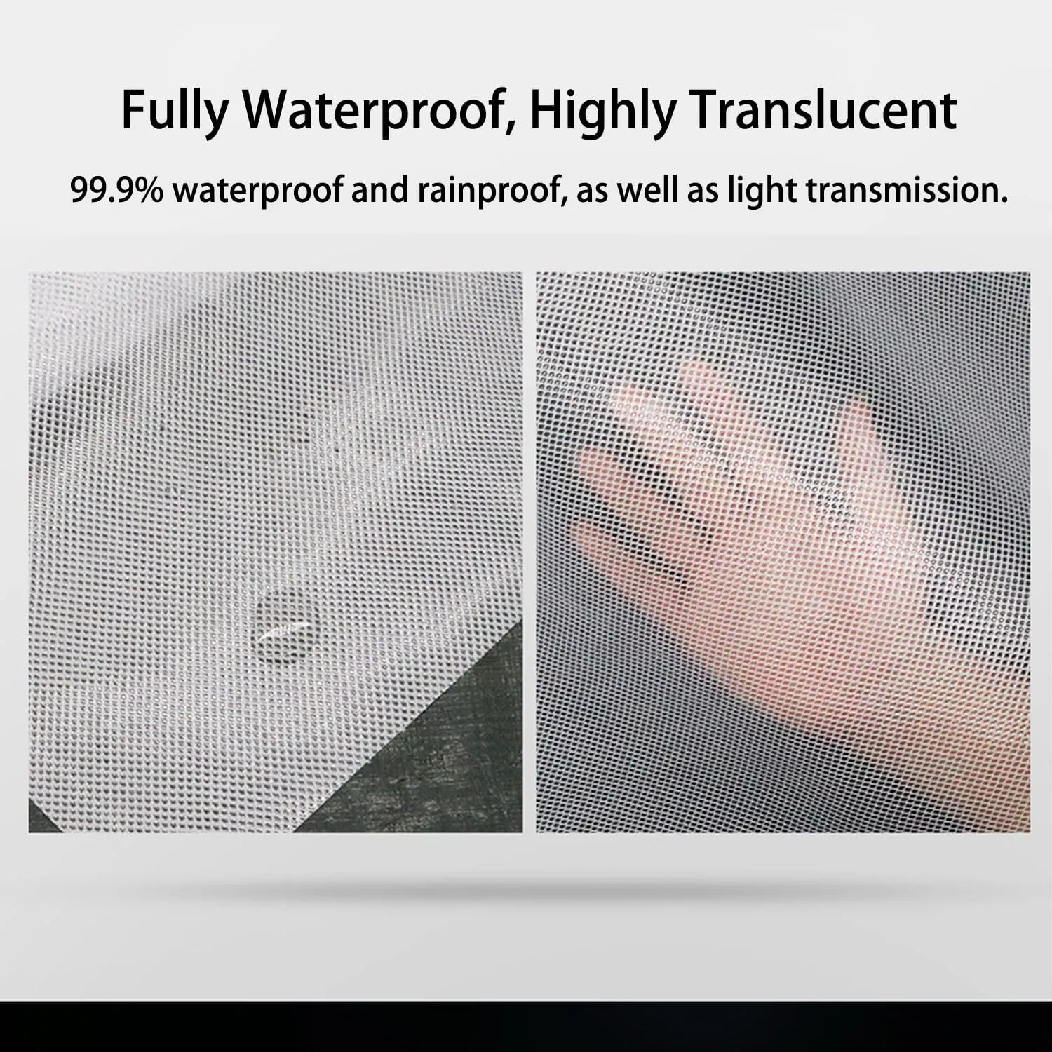 Waterproof Tarp Tarp for Under Tent Large Tarp for Under Tent Multi Purpose Protective Cover Durable Waterproof Weather Proof Rip and Tear Resistant 2.46ft x 6.56ft White