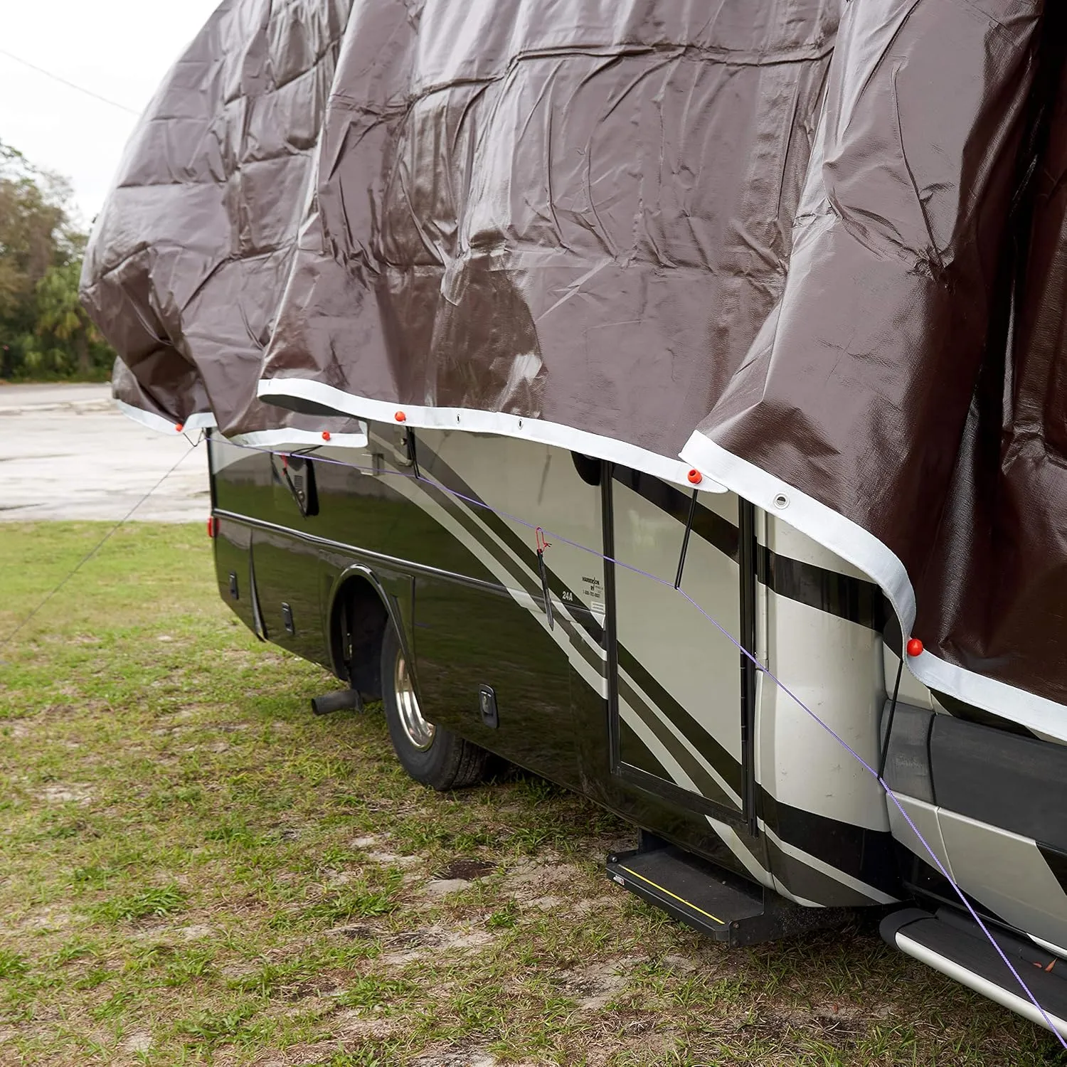 Watershed Innovations HydraTarp Heavy-Duty Waterproof Reversible Tarp, 12 by 24 Feet, White/Brown