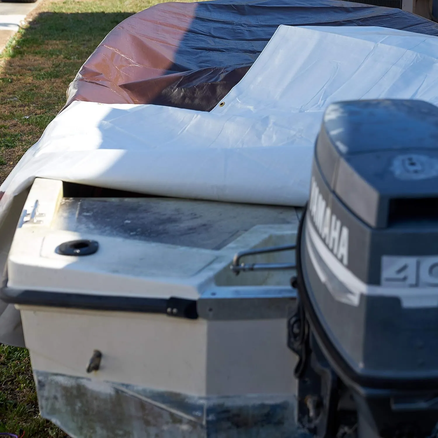Watershed Innovations HydraTarp Heavy-Duty Waterproof Reversible Tarp, 12 by 24 Feet, White/Brown