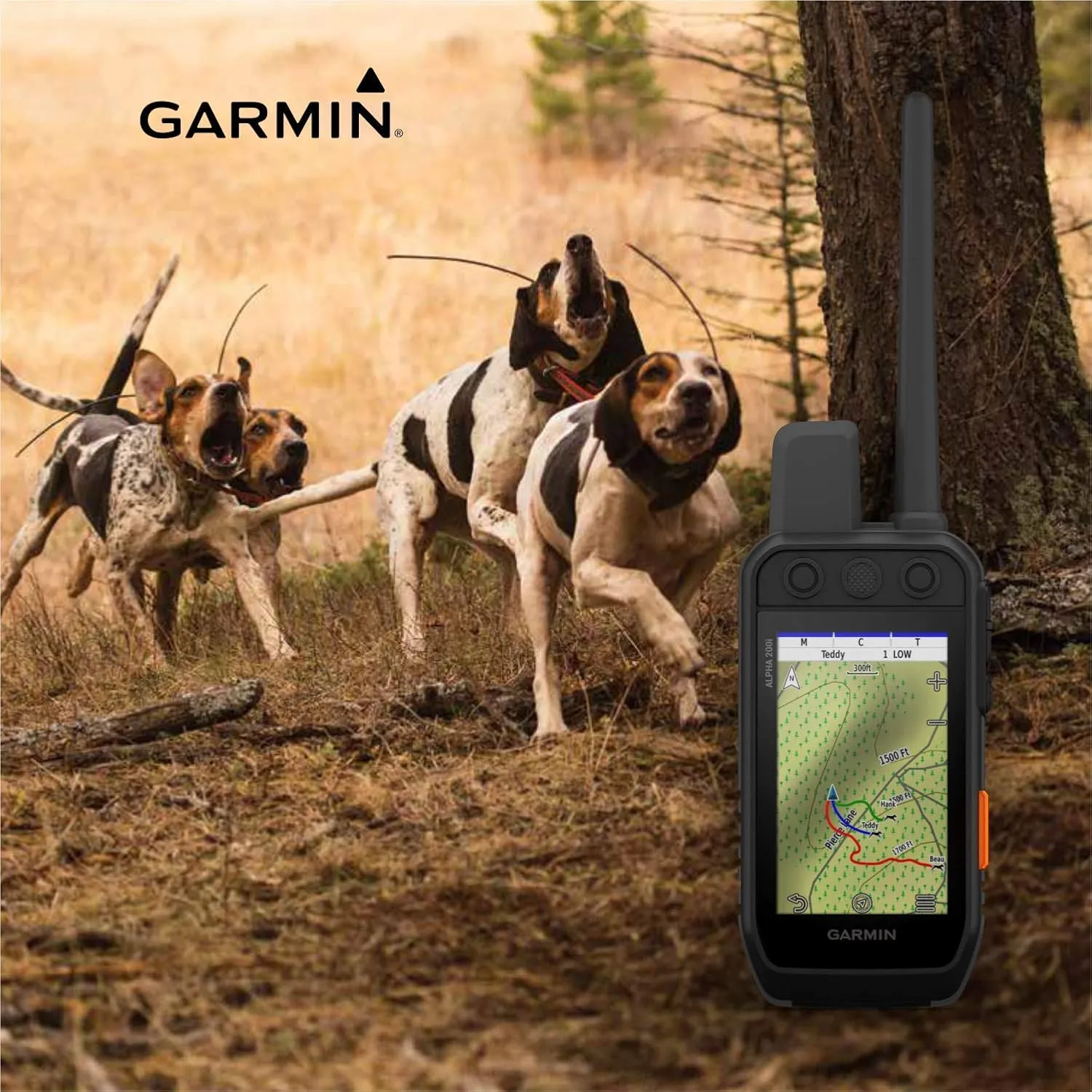 Wearable4U Garmin Alpha 200i Dog Tracking Handheld, Utilizes inReach Technology, Sunlight-readable 3.5" Touchscreen Power Pack Bundle