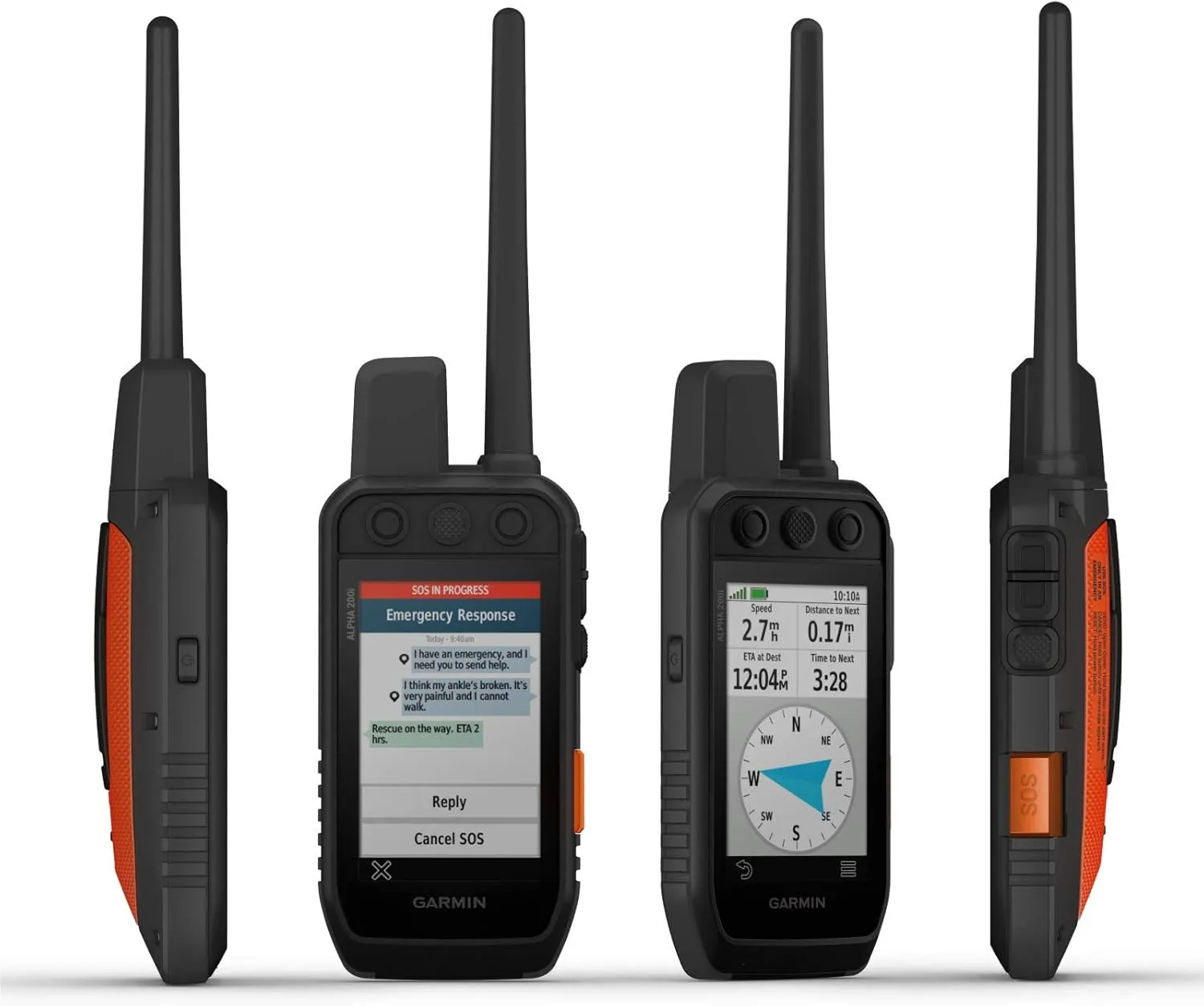 Wearable4U Garmin Alpha 200i Dog Tracking Handheld, Utilizes inReach Technology, Sunlight-readable 3.5" Touchscreen Power Pack Bundle
