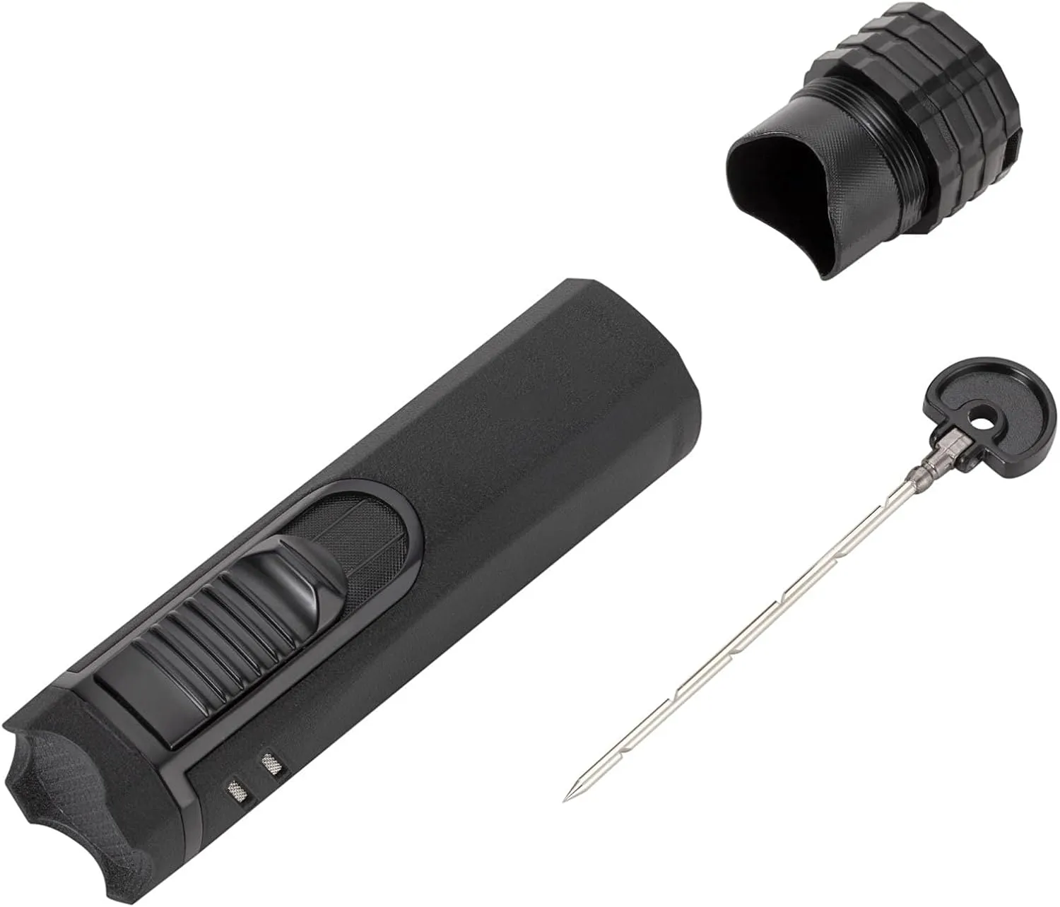 Windproof Cigar Lighter with Puncher Holder Needle Metal Portable 3 Jet Flame Multifunction Refillable Smoking Accessories