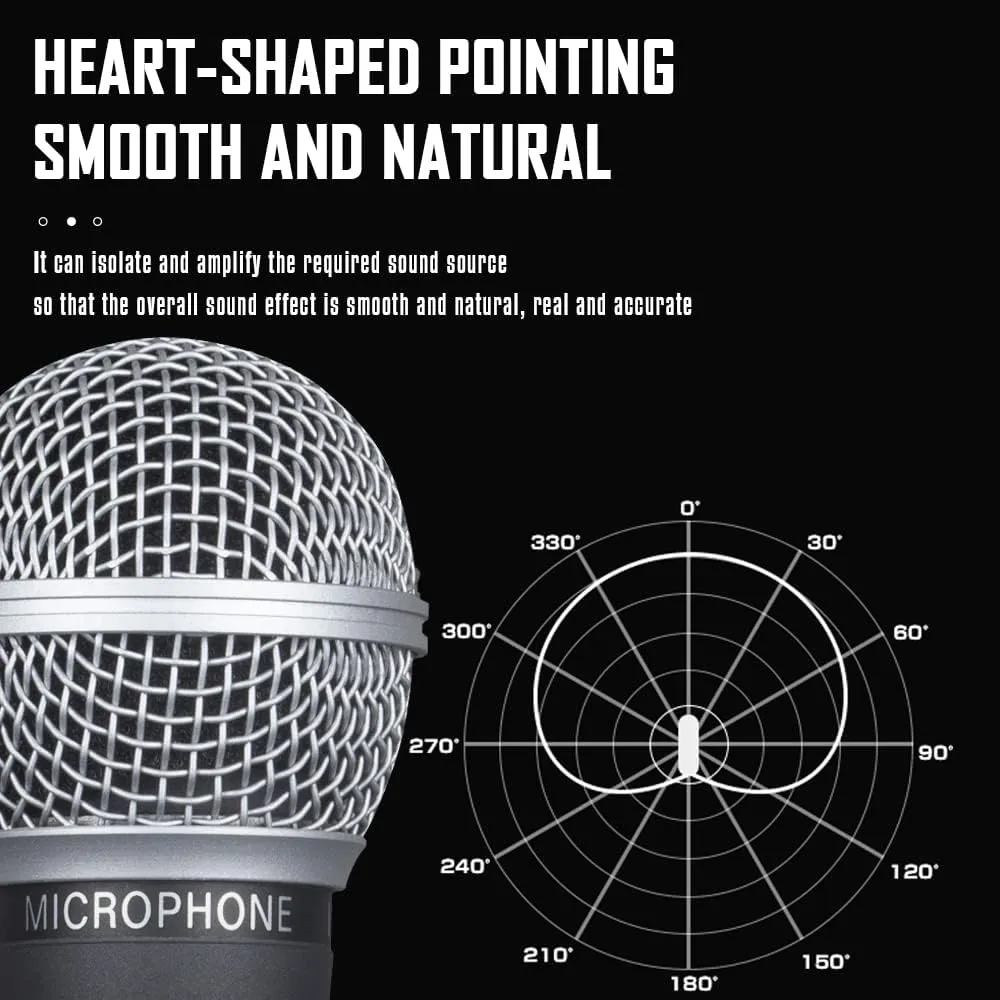 Wm58 Classic Style Dynamic Vocal Instrument with Clean Sound, Metal Body Microphone (not with Cable)