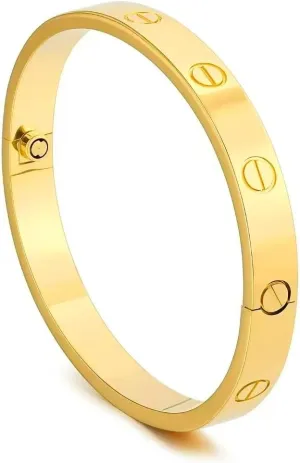 Women's bracelet 18K gold-plated buckle style love bracelet Christmas Valentine's Day birthday ladies gift