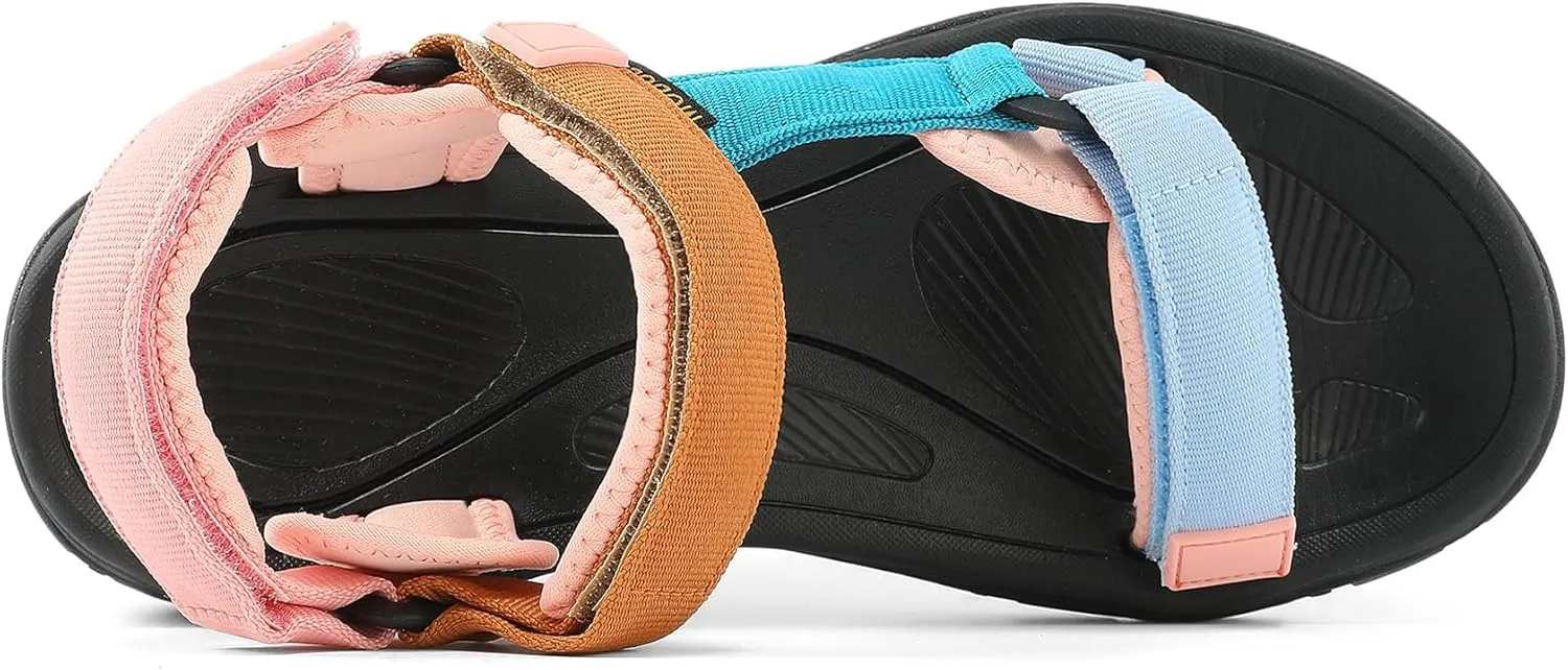 Women's Hiking Sport Sandals Water Outdoor Athletic Shoes With Arch Support Adjustable Beach Shoes