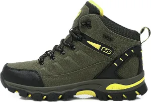 Women's Lightweight Hiking Shoes Mid Height Laces Comfortable Walking Sneakers Outdoor Travel Trekking Camping Adventure Shoes Slip Resistant All-Terrain Hiking Boot for Women Men