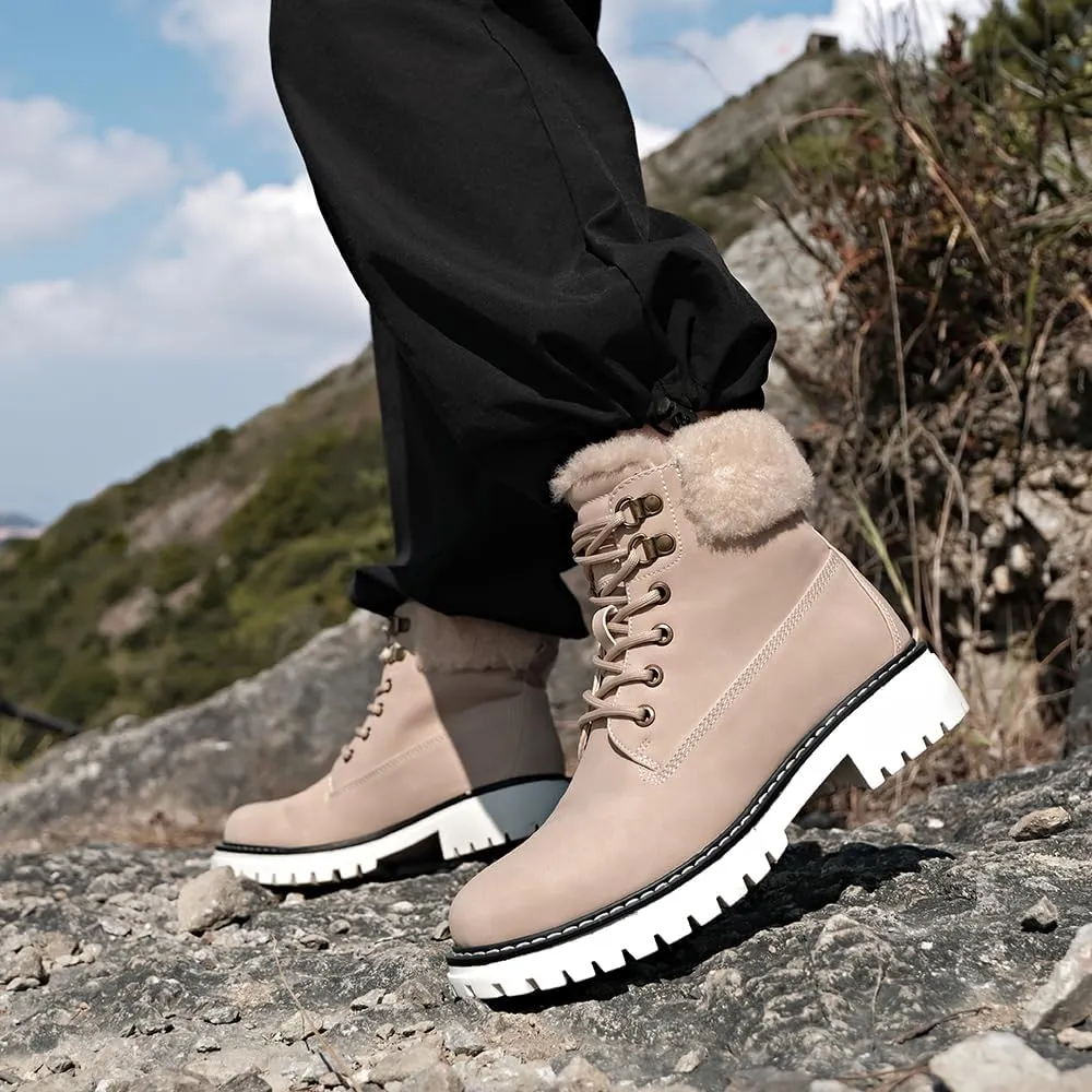 Women's Waterproof Hiking Boots - Lightweight Non-Slip Ankle Boots for Trekking