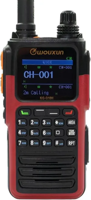 Wouxun KG-Q10H Quad Band Handheld Amateur Radio (Red)