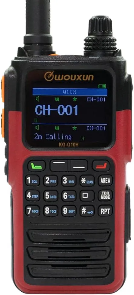 Wouxun KG-Q10H Quad Band Handheld Amateur Radio (Red)