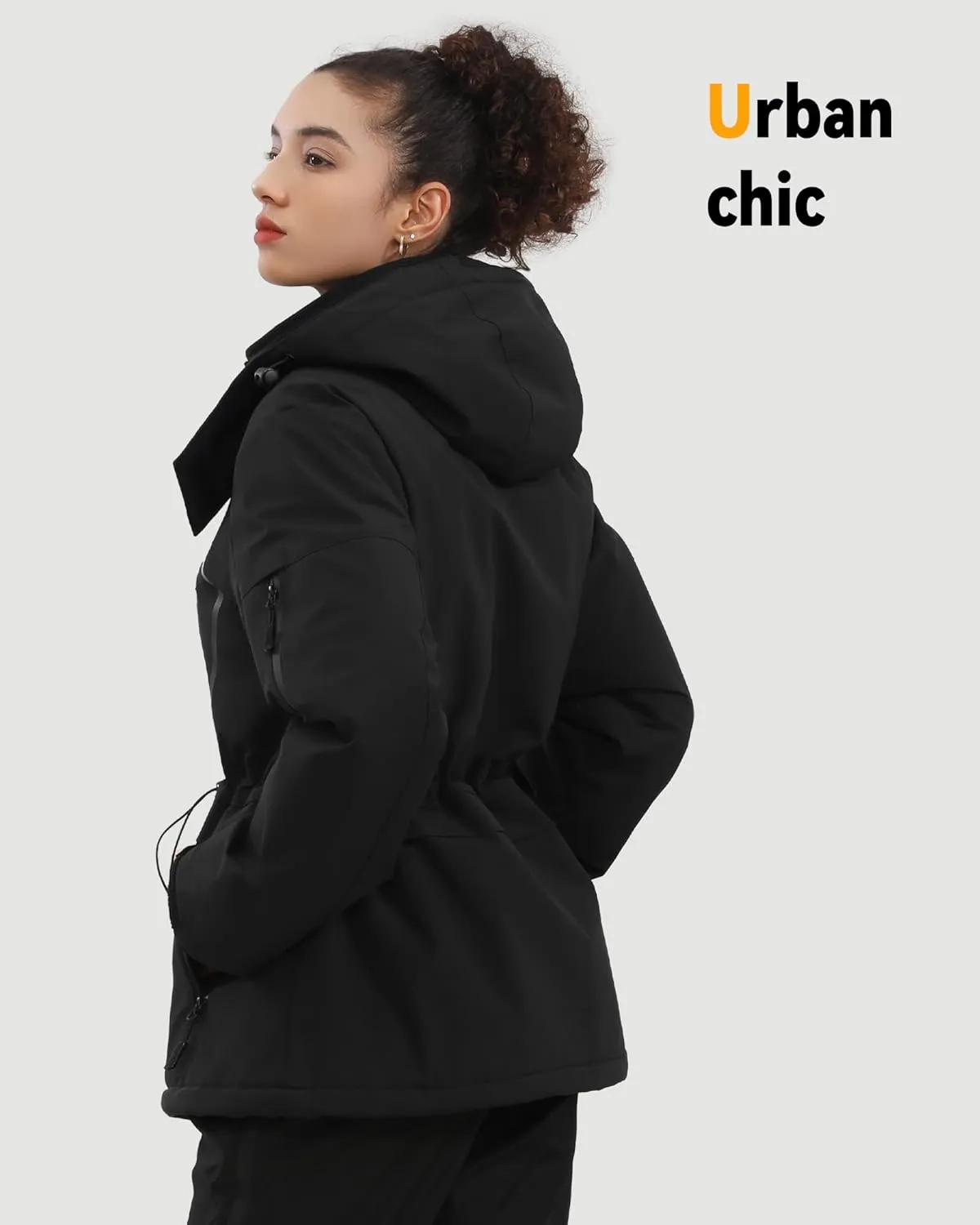 Wulcea Graphene Heated Jacket For Women 12V 18400mAh Fast Charge With Large Capacity