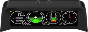 X90 HUD Automotive Electronic Digital GPS Speedometer Tilt Meter Altimeter Compass Car Level Incline Balancer Gradient Balancer