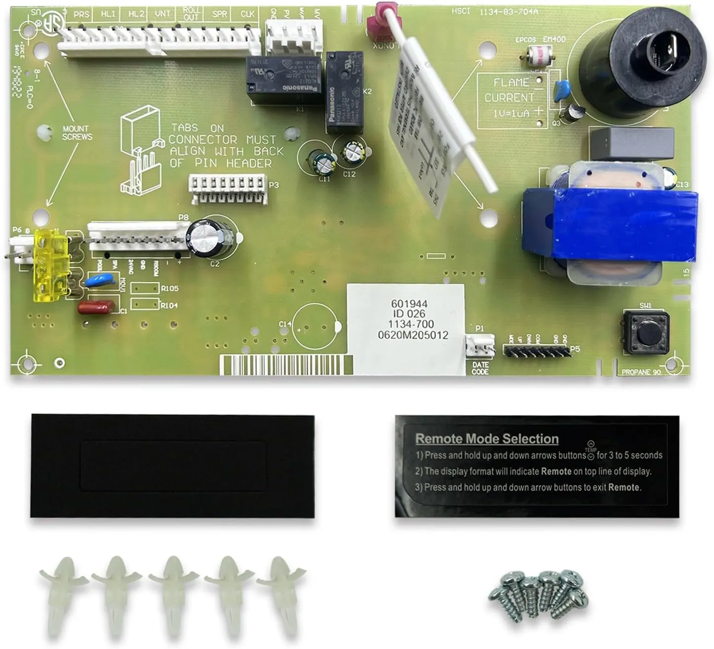 XHEIN 013464F Replacement for Raypak Digital Gas Heater Control Board for 185B, 265B, 335B, 405B, 206A, 266A, 336A, 406A, 207A, 267A, 337A, 407A, 268 and 408 Models, with 013640F LCD Display