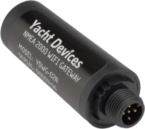 Yacht Devices NMEA 2000 (DeviceNet) Wi-Fi Boat Gateway YDWG-02 (NMEA 2000 (DeviceNet) Micro Male Connector),Black