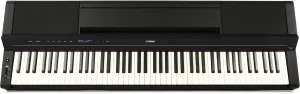 Yamaha PS500 88-key Smart Digital Piano w/Stream Lights Technology, PA500C Power Adapter and FC4A Sustain Pedal, Black