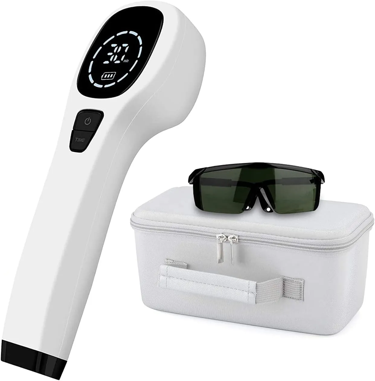 YJT Cold Laser Therapy Device, Red Light Therapy Device for Pain Relief, Ideal Painless Joint and Muscle Pain Reliever, Infrared Light with 12x650nm and 2x808nm