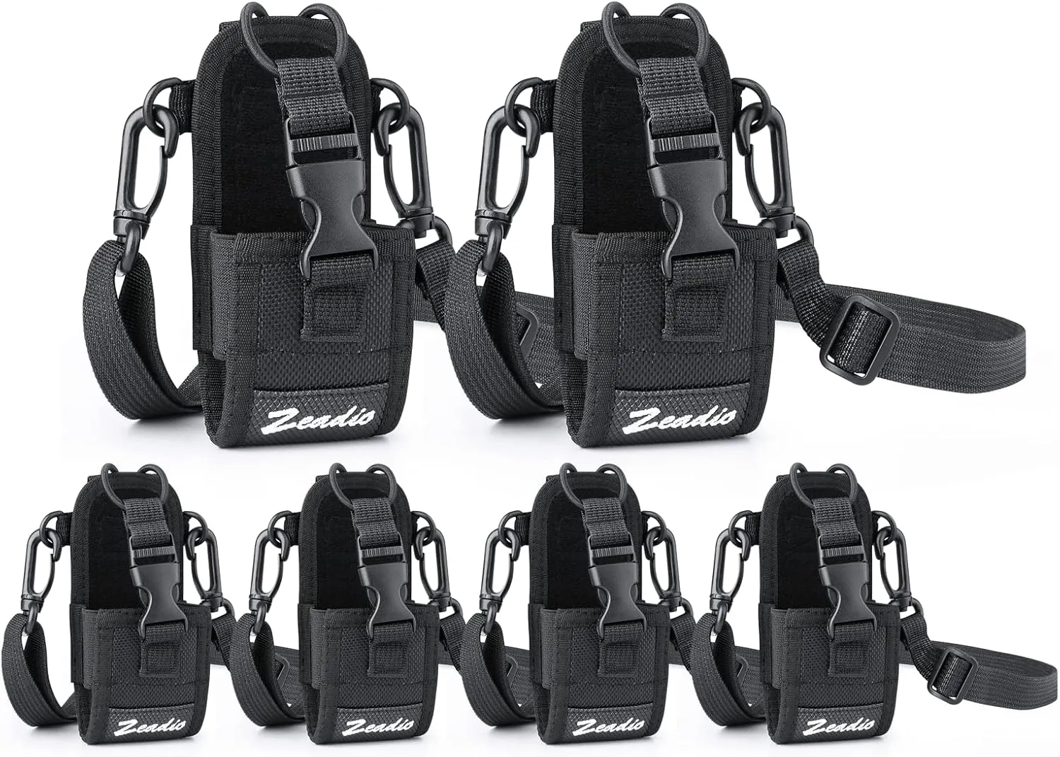 Zeadio Versatile Pouch Case Holder for GPS Phone Two Way Radio (ZNC-D, Pack of 6)